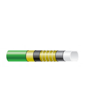 Химический напорно-всасывающий рукав Semperit CHEM U green DN 25 (25,4 мм, 1″) — кислоты, щёлочи и растворители, 16 бар