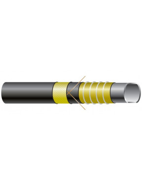 Химический напорно-всасывающий рукав Semperit FLEXICHEM EPDM DN 32 (32 мм, 1 1/4″) — неокисляющие кислоты и щёлочи, EN 12115, 16 бар